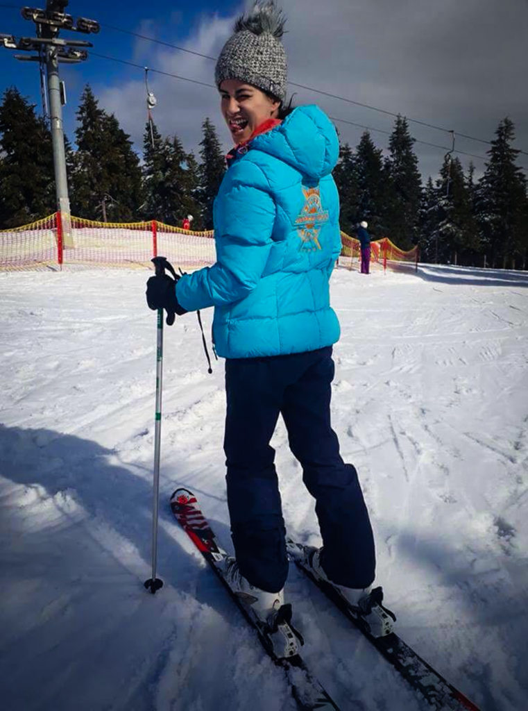 fernanda on ski