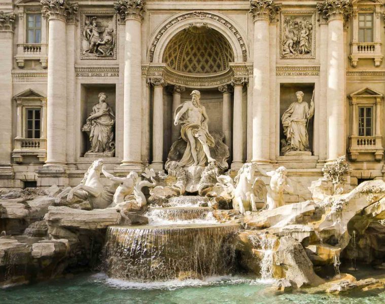 The Fontana di Trevi in Rome